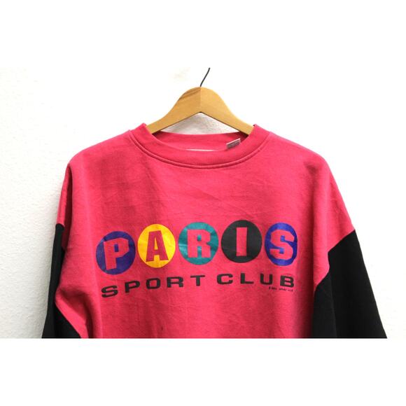 Vintage Paris Sport Club Sweatshirt Large - Picture 2 of 8